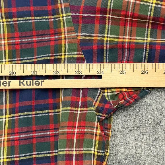 Ralph Lauren Blake Shirt Mens Large Multicolor Plaid Cotton Collared Button Down - Picture 7 of 8
